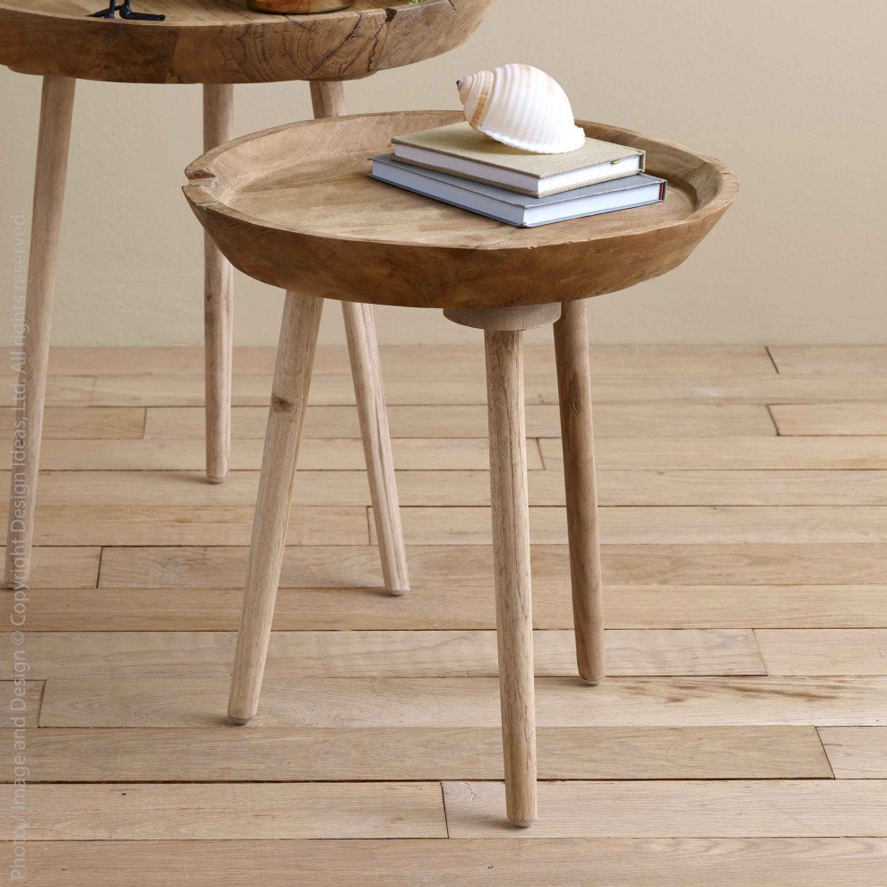 Takara Round Table   Midcentury   Side Tables And End Tables   by DESIGN IDEAS  Houzz