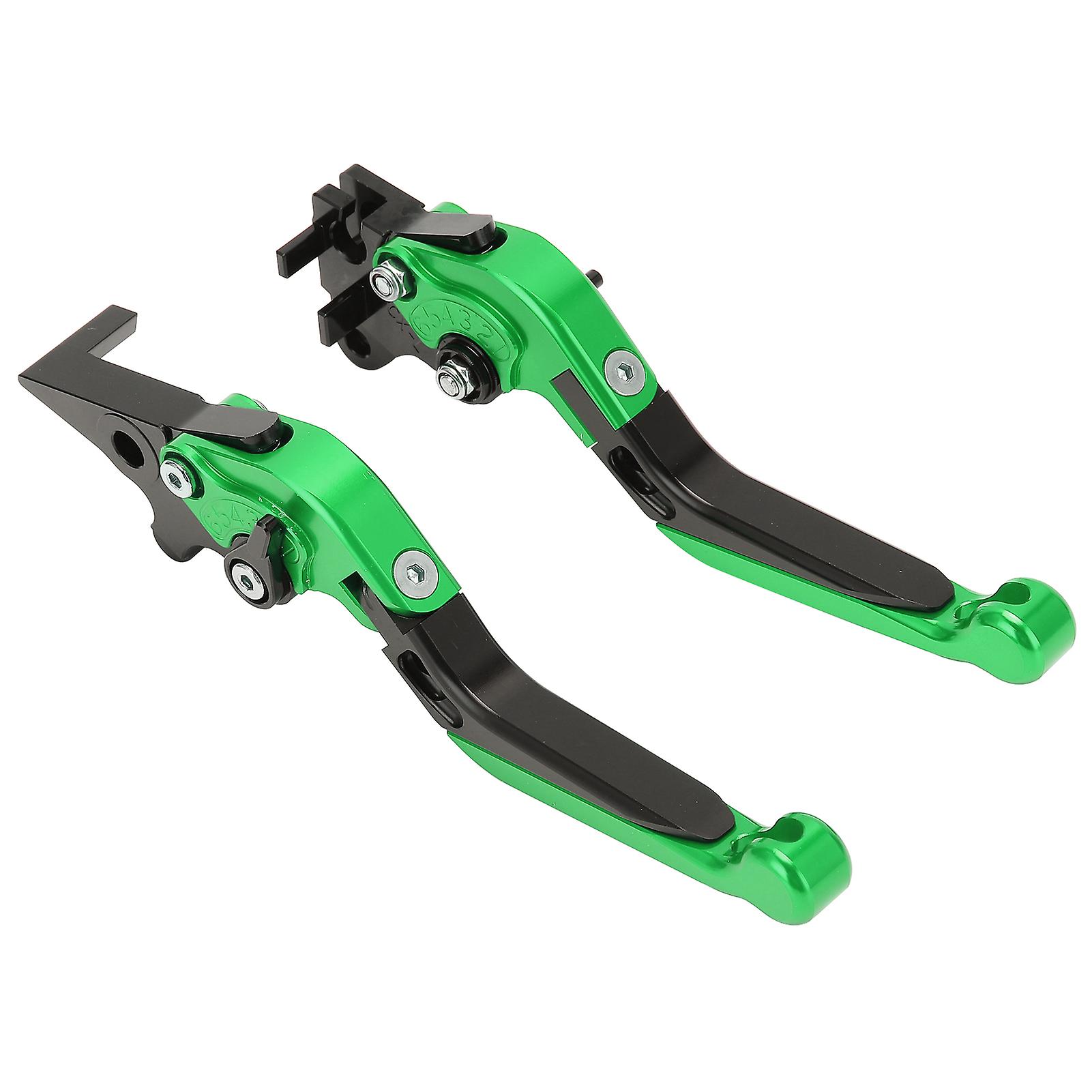 Pair Motorbike Brake Clutch Levers Cnc Aluminum Alloy Replacement For Pcx 125/150 (drum Brake Version) All Yeargreen