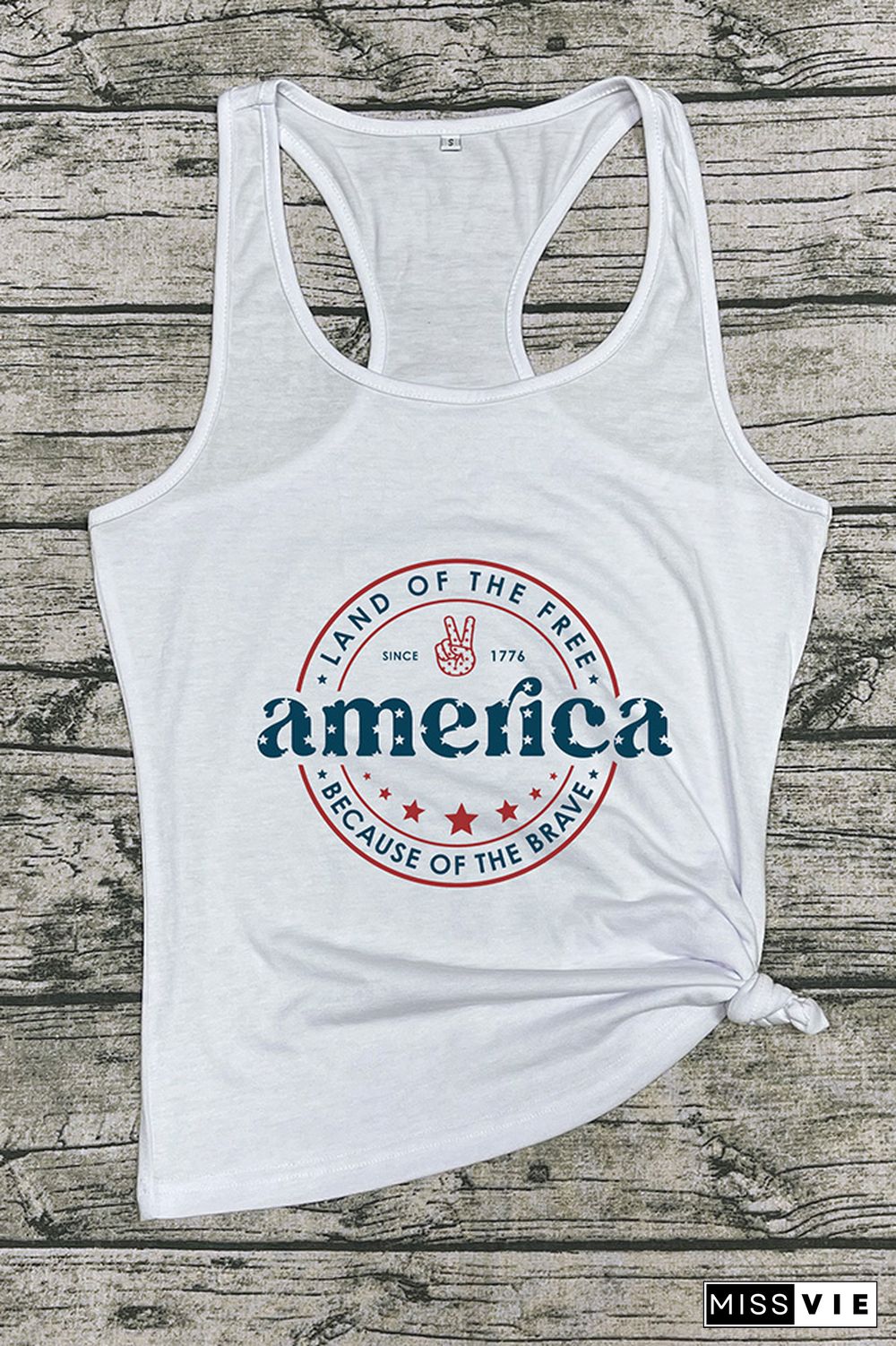 America Land Of The Free Because Of The Brave Tank Top