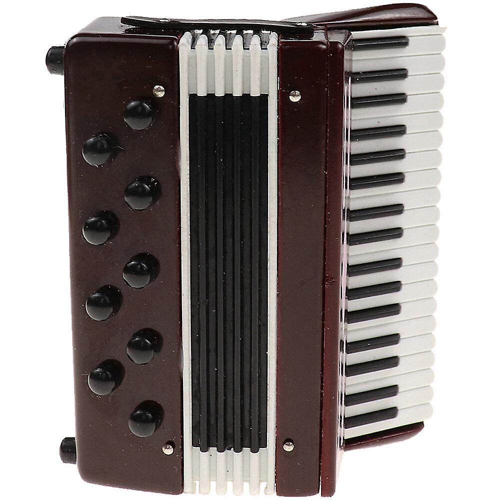 Simulated Accordion Figurine Wooden Mini Accordion Craft Tiny Accordion Ornament