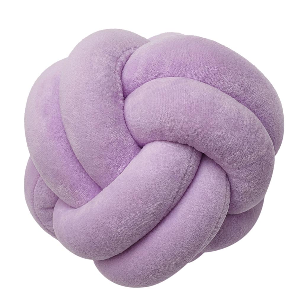 Ball Cushion Knotted Pillow Toys Bed Cushions Throw Pillow Purple