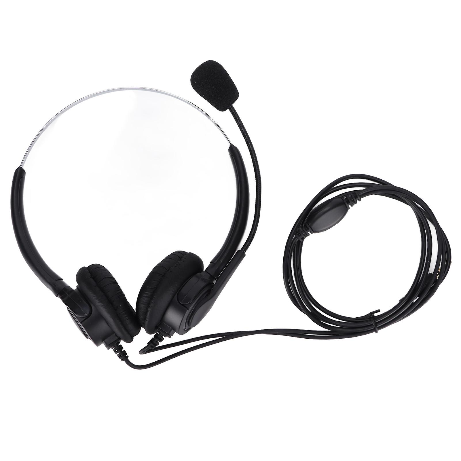 Call Center Headset 3.5mm Computer Phone Headset With Microphone For Web Seminars Office Call Center Business