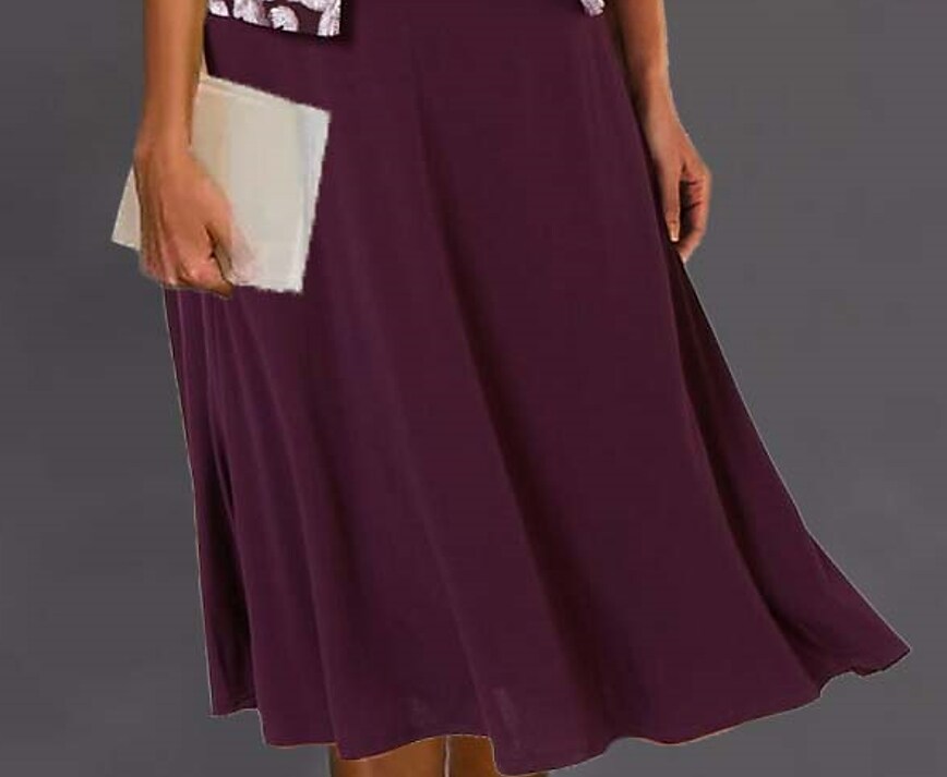 Women's Dress Set Two Piece Dress 3/4 Length Sleeve Print Crew Neck Casual dress