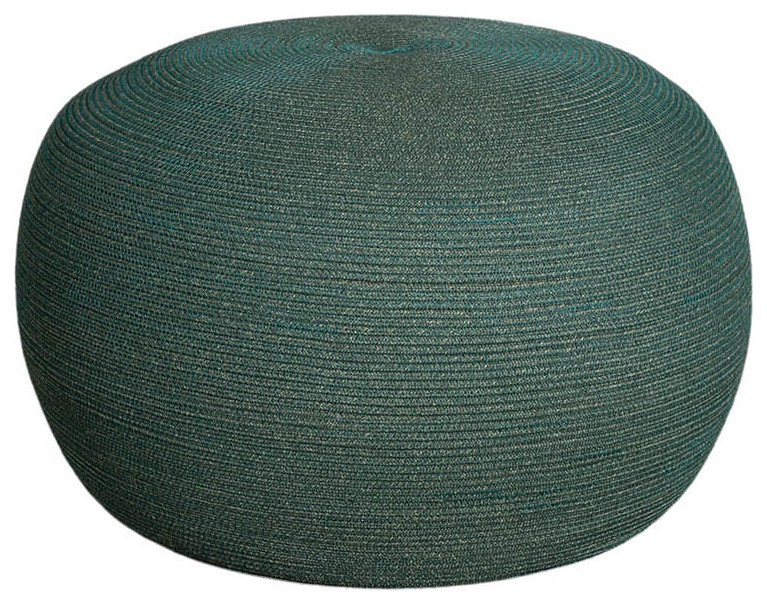 Cane line Circle footstool large  round  8332RODG   Beach Style   Outdoor Footstools And Ottomans   by Kolibri Decor  Houzz