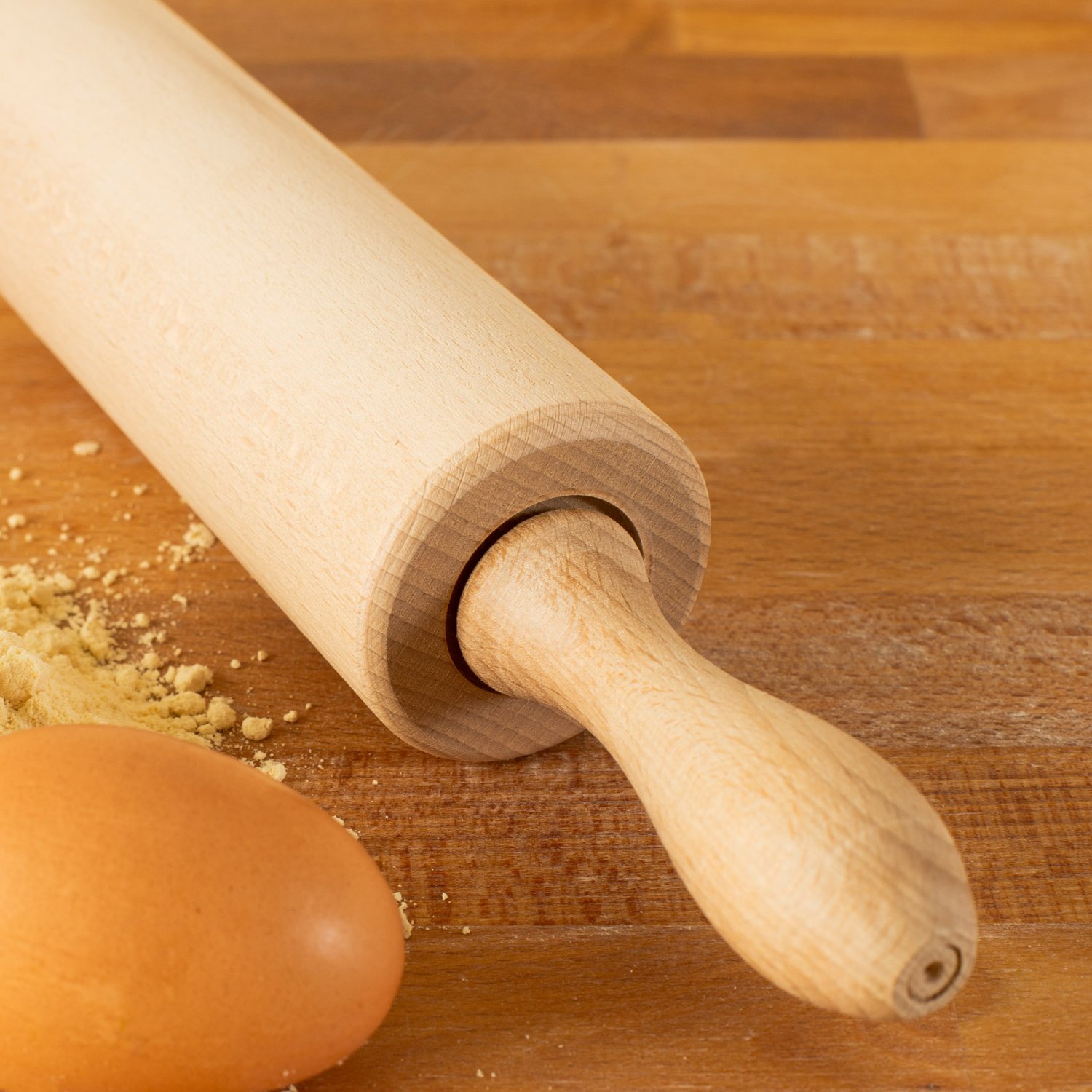 Tuuli Kitchen Professional Classic Wooden Rolling Pin with revolving Centre