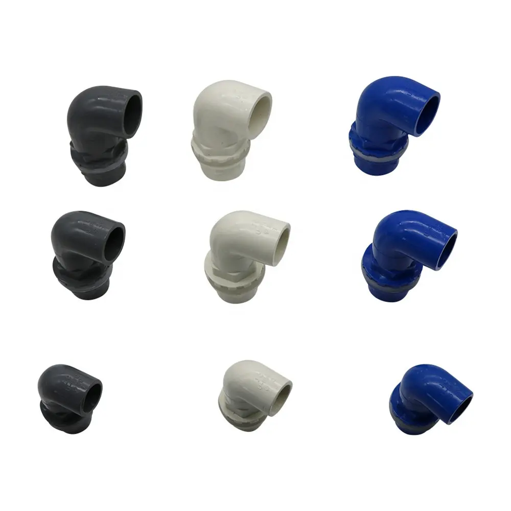 PVC 20/25/32mm 90 Degree Thickened Elbow Connectors Fish Water Tank Aquarium Pipe Fittings