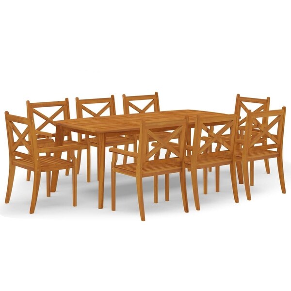 vidaXL 3/5/7/9 Piece Patio Dining Set Solid Wood Acacia