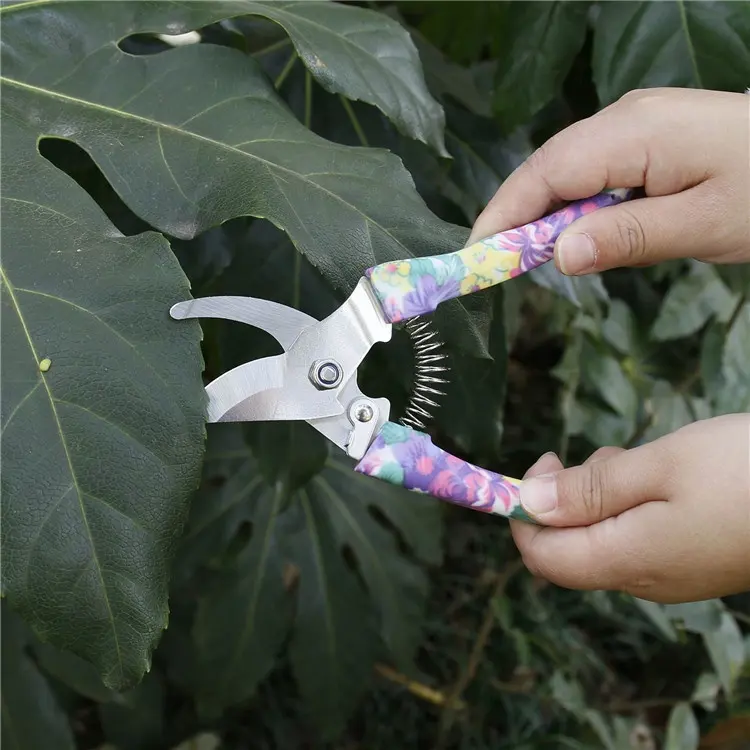 Hot Sell Home Garden Hand Tools Set 10 PCS  Flower Pattern Gardening Gift Tool Sets Garden Tools Watering Can Custom Logo