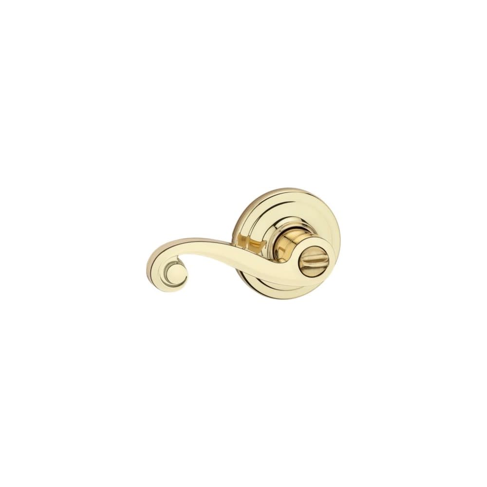 Polished Brass Bed/Bath Tustin Privacy Door Lever