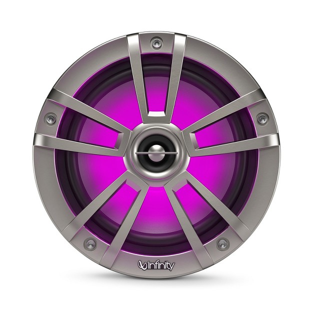 Infinity 622mlt Marine 6 5 Inch Rgb Led Coaxial Speakers Titanium