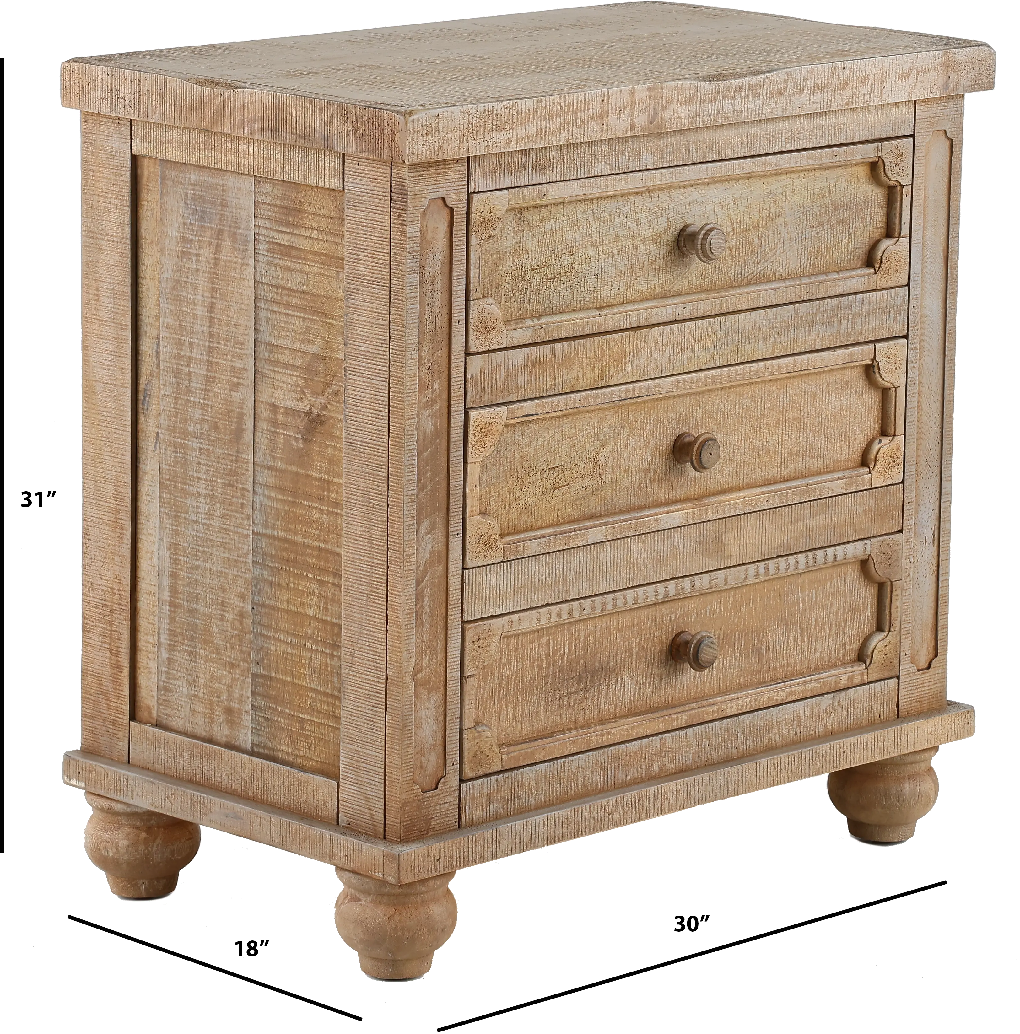 Aruba Natural Nightstand