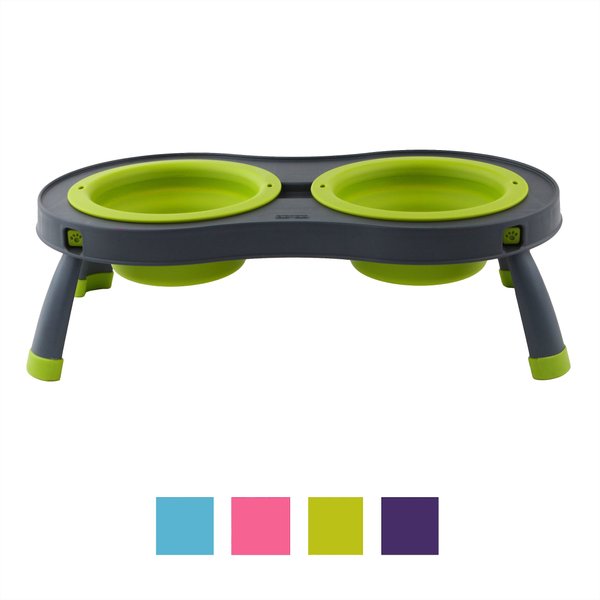 Dexas Popware for Pets Double Elevated Pet Bowls