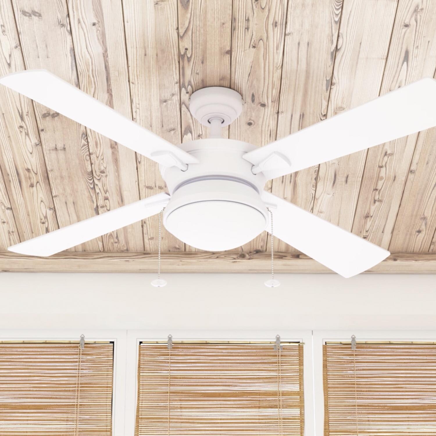 Copper Grove Ayre 52-inch White Outdoor 4-blade Ceiling Fan Shopping - The Best Deals on Ceiling Fans | 34777959