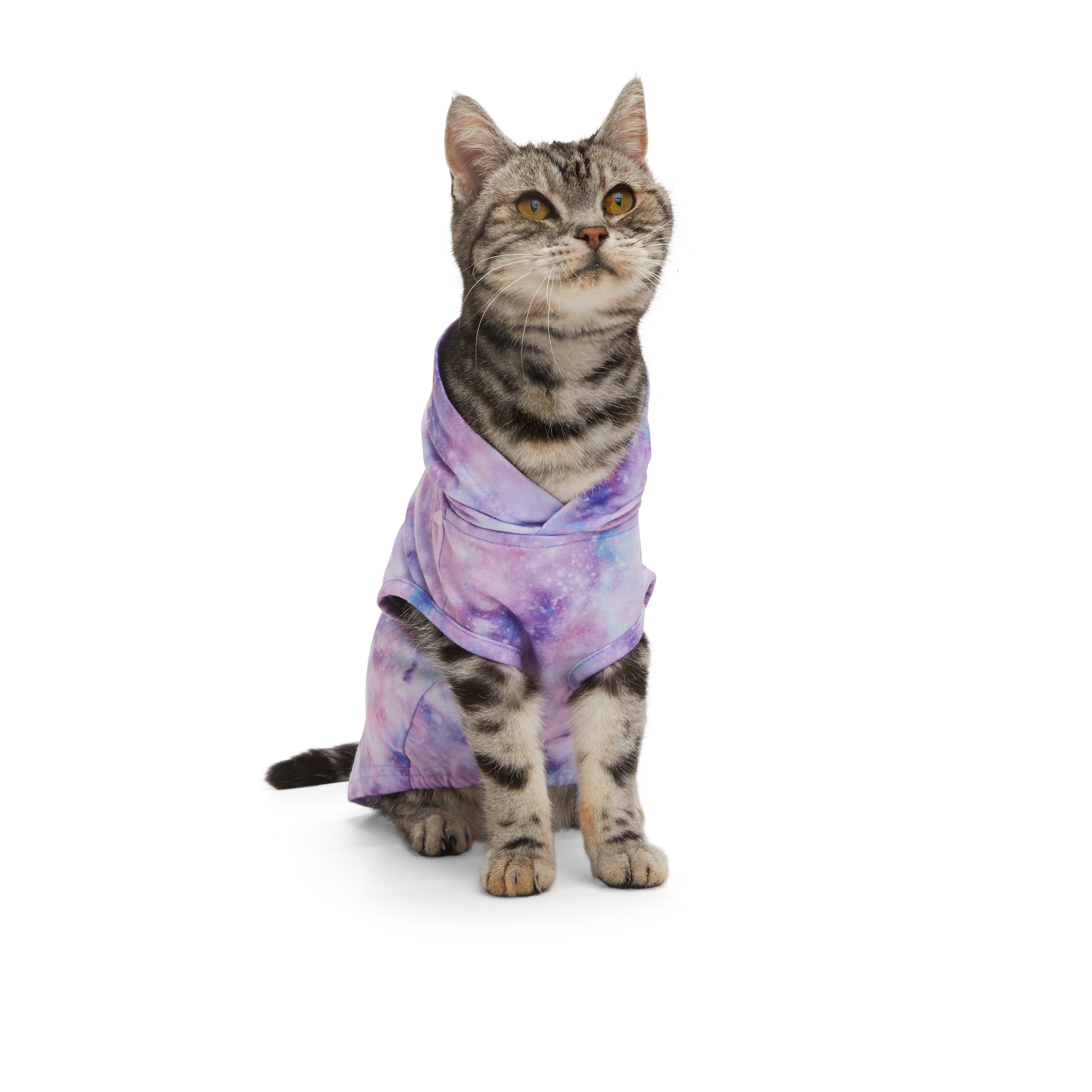 YOULY Space Cat Hoodie， Small/Medium