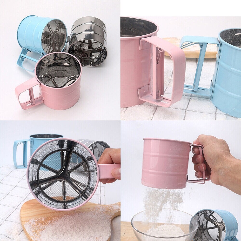 1 Pack Stainless Steel Flour Sifter   Baking Tool