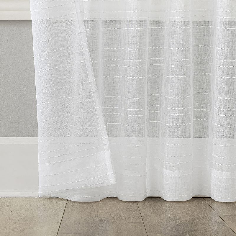 No. 918 Noemi Semi-Sheer Rope Tab Top 1 Curtain Panel