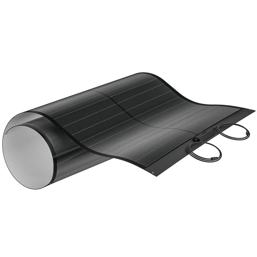 BougeRV 200-Watt CIGS Thin-Film Flexible Lightweight Solar Panel with Pre-Punched Holes for Easy Installation HD154