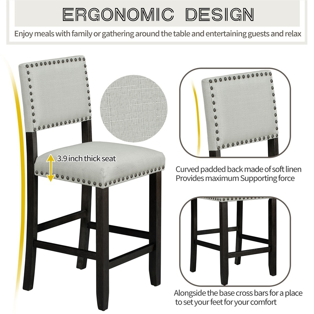 Merax 5 Piece Counter Height Dining Set