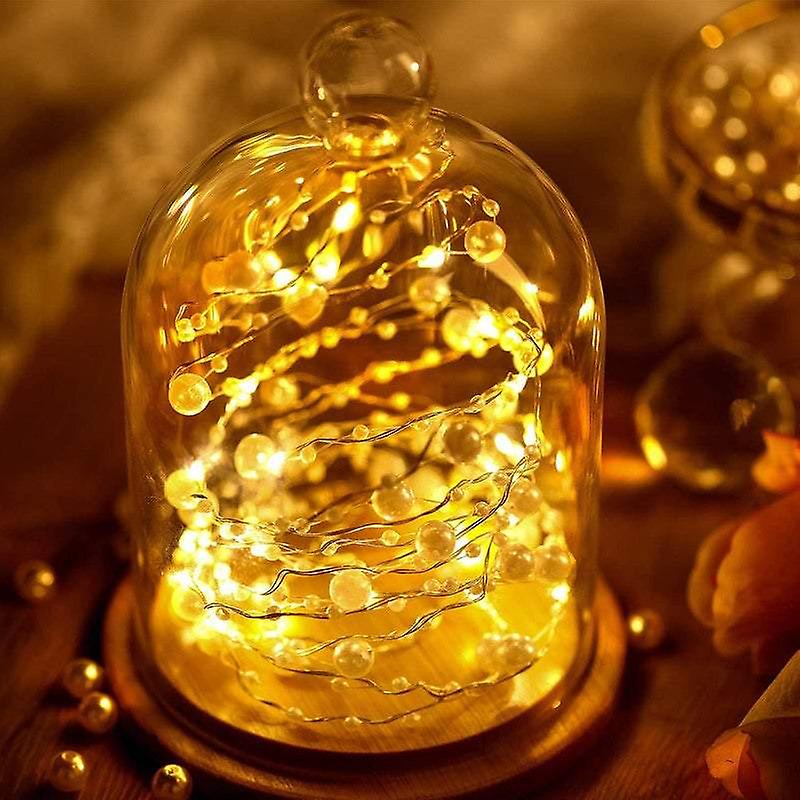 Indoor String Lights 10M 100Led Beads Battery Powered Copper Wire