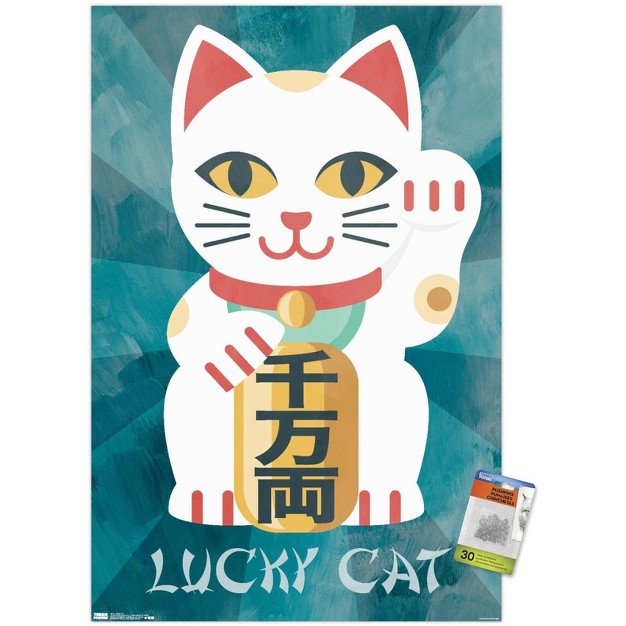 Trends International Lucky Cat Unframed Wall Poster Prints