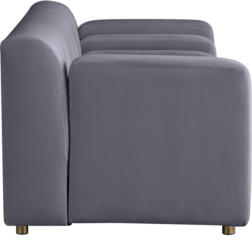 Naya Velvet Upholstered Set   Contemporary   Loveseats   by Meridian Furniture  Houzz