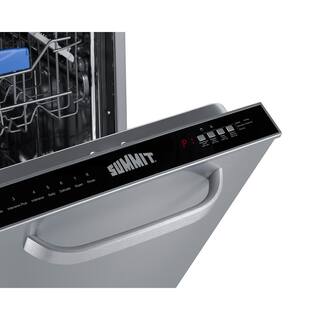 Summit Appliance 18 in. Stainless Steel Top Control Built-in. Dishwasher with 47dBA ENERGY STAR DW185SSADA