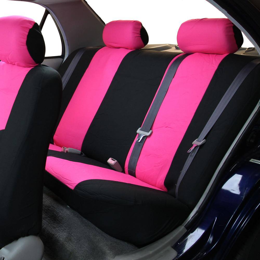 FH Group Flat Cloth 43 in. x 23 in. x 1 in Seat Covers - Rear DMFB050012PINK