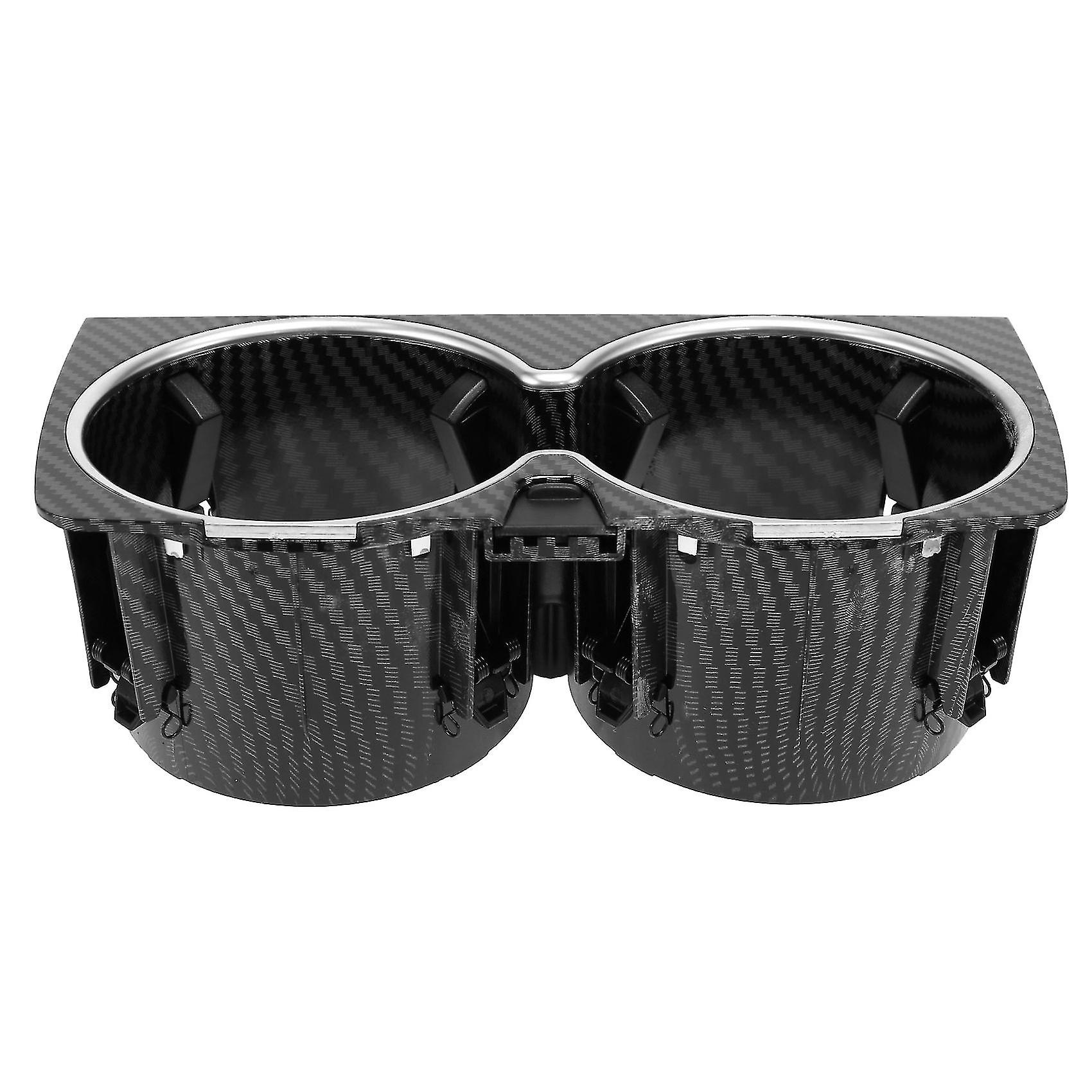 Car Console Insert Drinks Cup Holder For S W222 2018-2020 A2226830075 Black Carbon Fiber