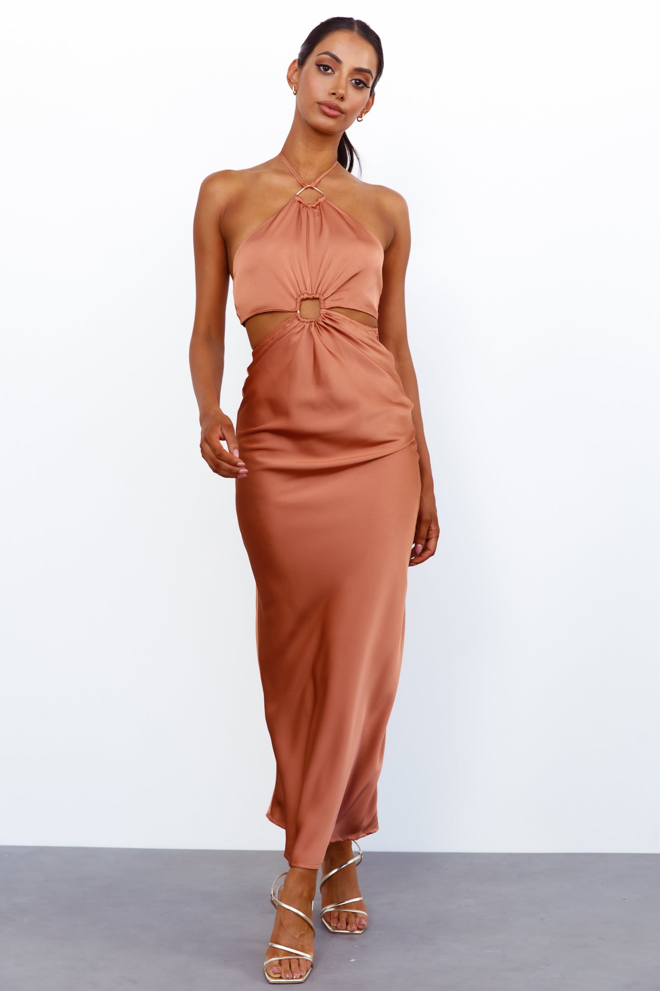 Found You Maxi Dress Bronze