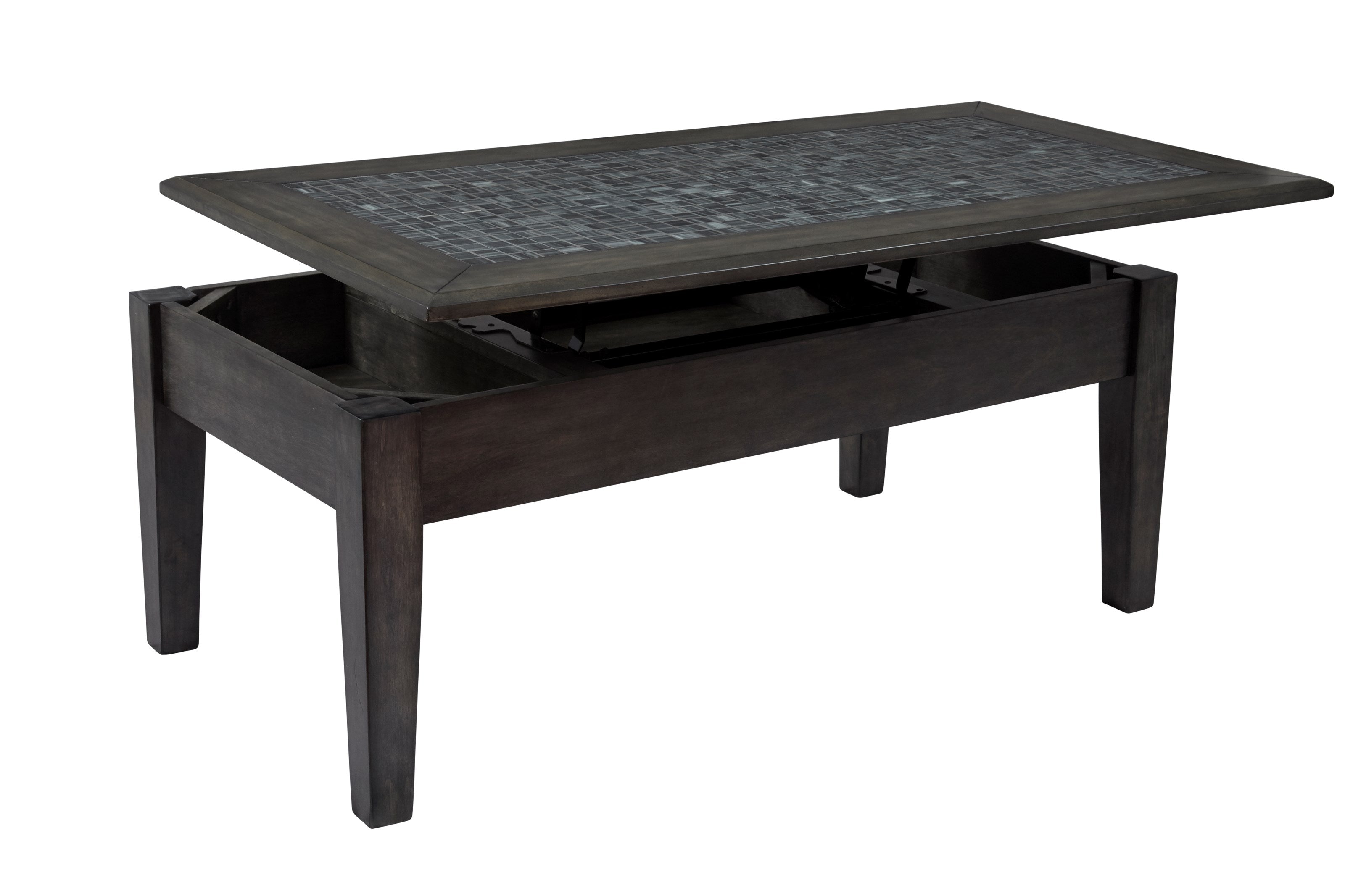 Jofran Grey Mosaic Lift Top Cocktail Table