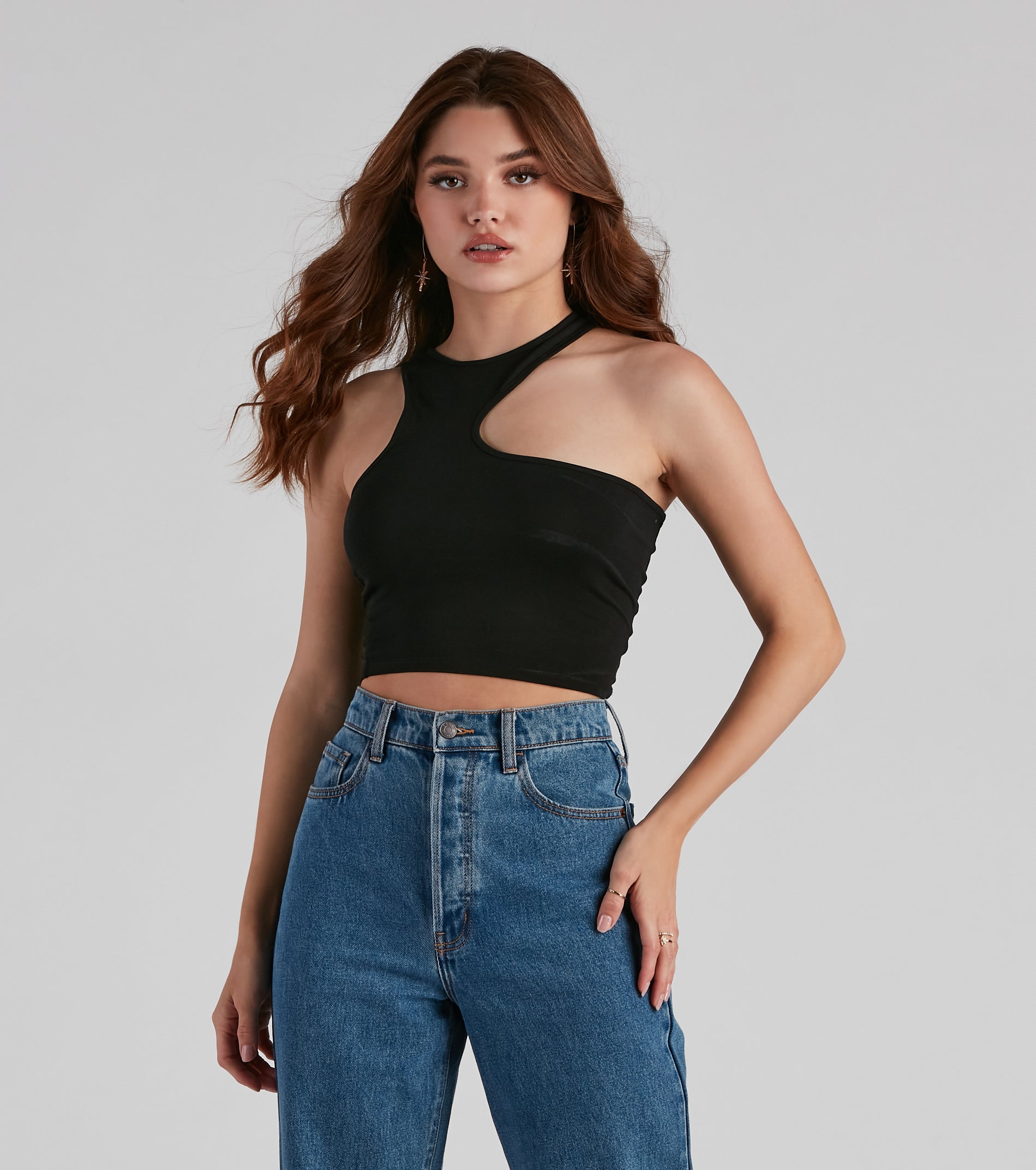 Everyday Trendsetter Cutout Crop Top