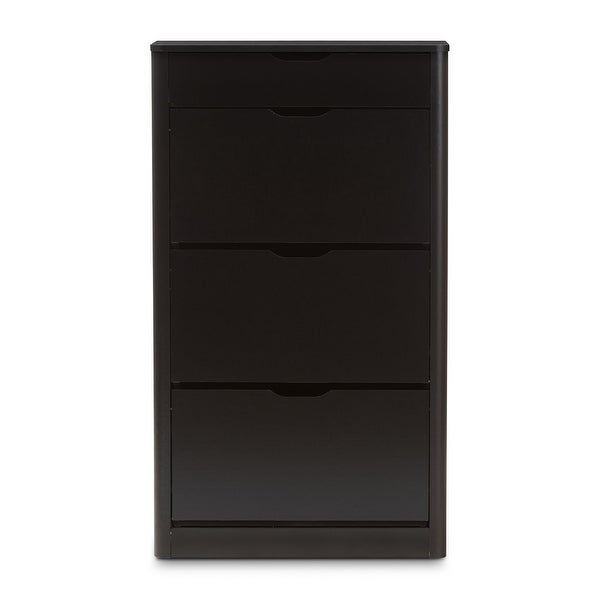 Contemporary Black Wood Storage Cabinet by Baxton Studio - - 16693513