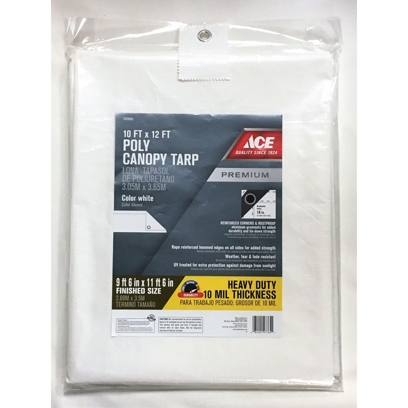 CNPY TARP HD 10'X12' WHT