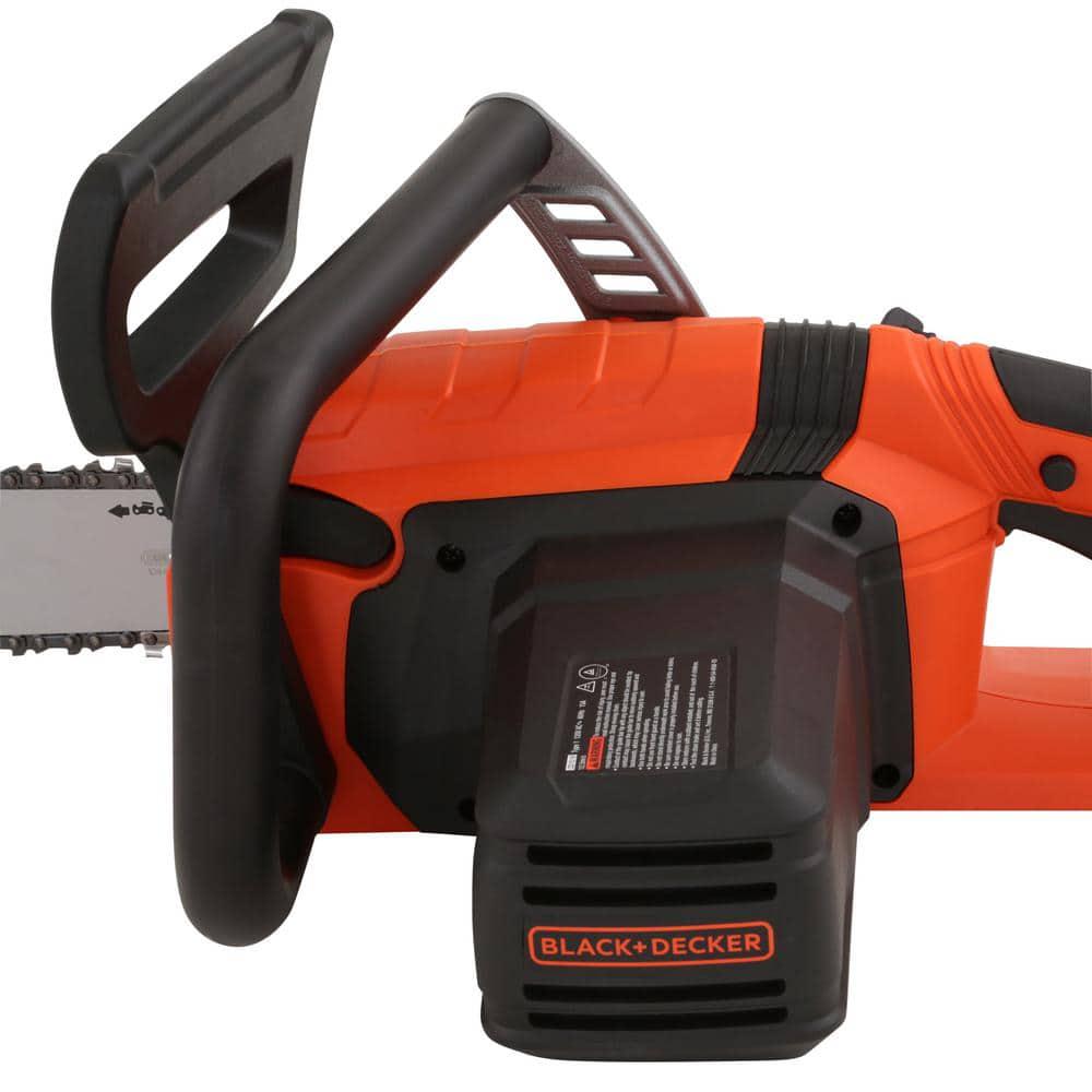 BLACKDECKER 18 in 15 AMP Corded Electric Rear Handle Chainsaw with Automatic Oiler