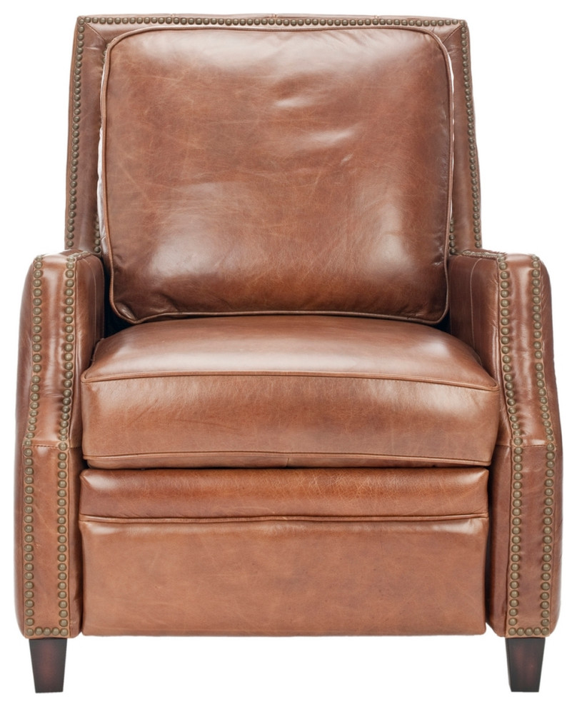 Stirling Italian Leather Recliner   Transitional   Recliner Chairs   by Peachtree Fine Furniture  Houzz