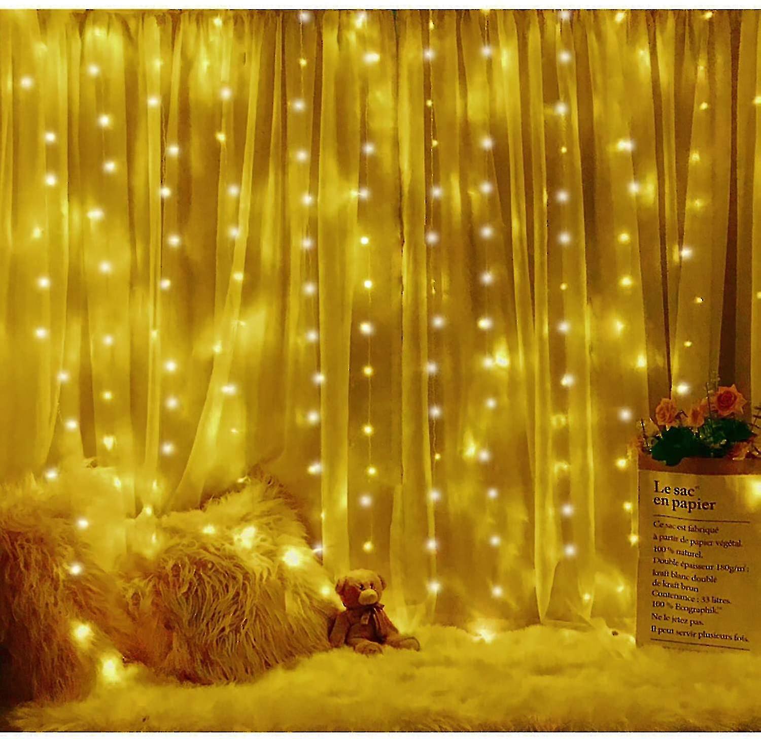 Led Fairy Lights，light Curtain 300 Leds Usb Curtain Lights