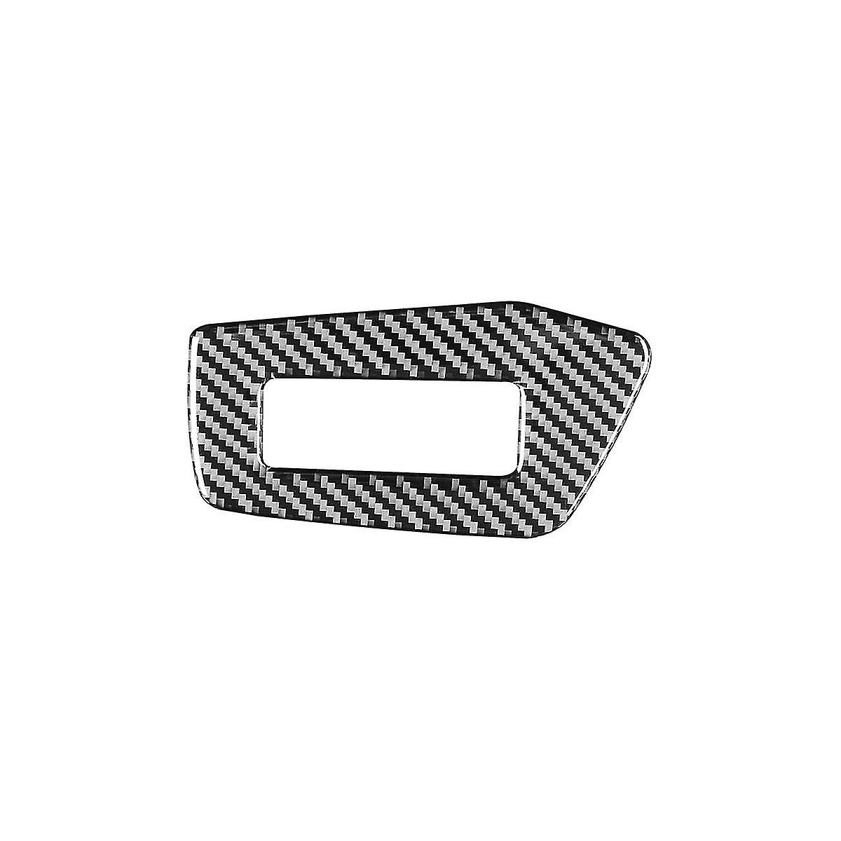 Carbon Fiber Stickers For A6 C8 2019-2023 Car Headlight Switch Decorative Panel Interior Accessorie