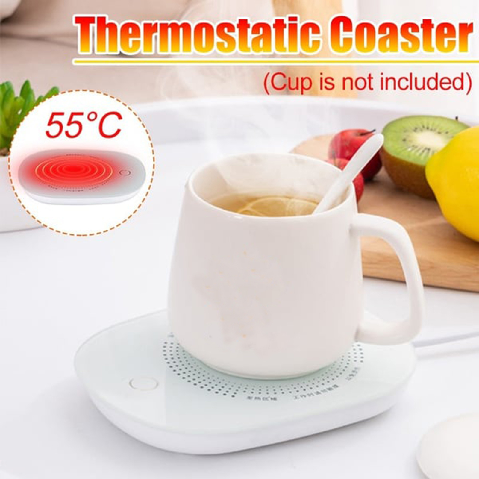 Coffee Mug Warmer with Mug，Coffee Cup Mug Warmer for Desk with Auto Shut Off， Mug Warmer Set for Desk Home Office