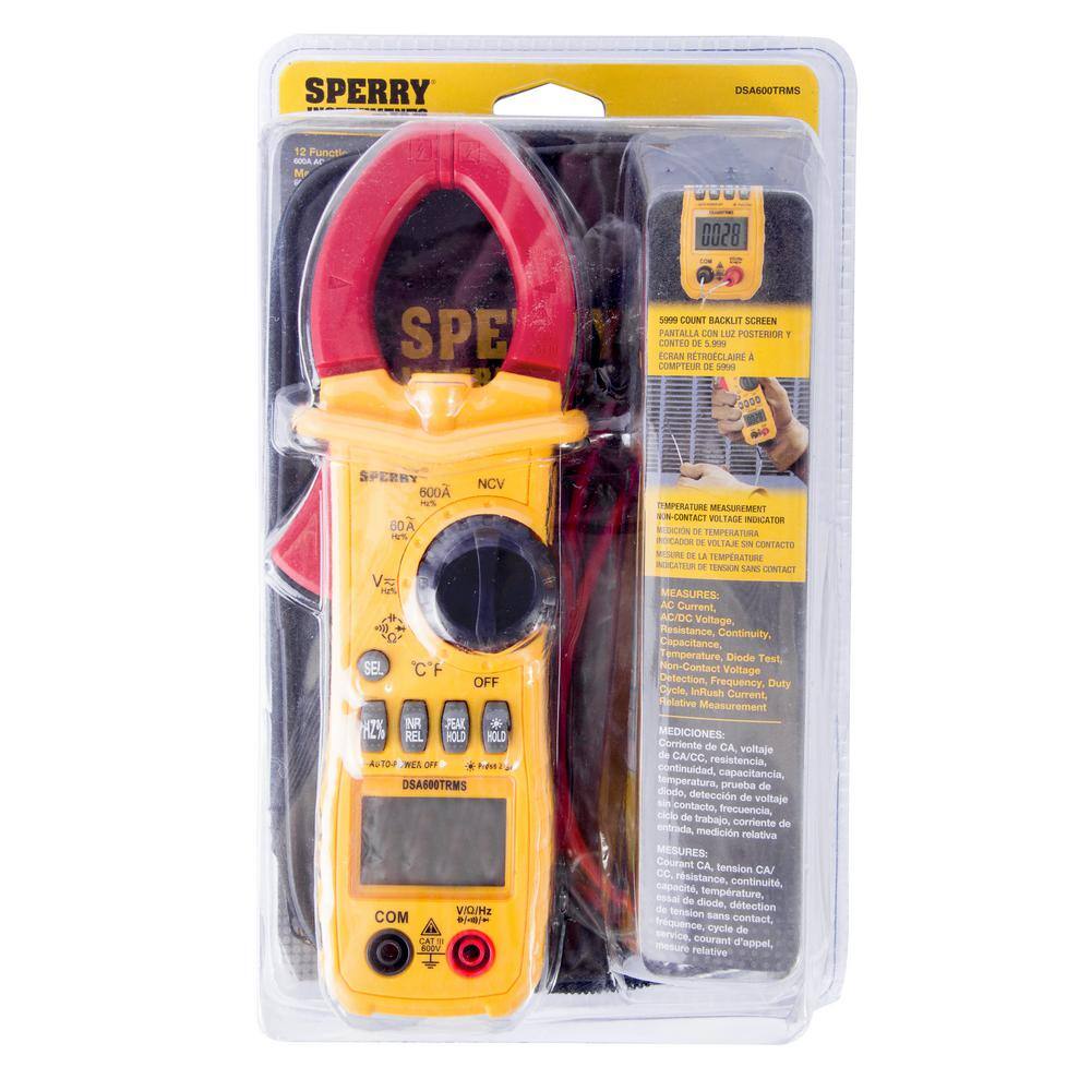 Sperry 600 Amp True RMS Clamp Meter DSA600TRMSR