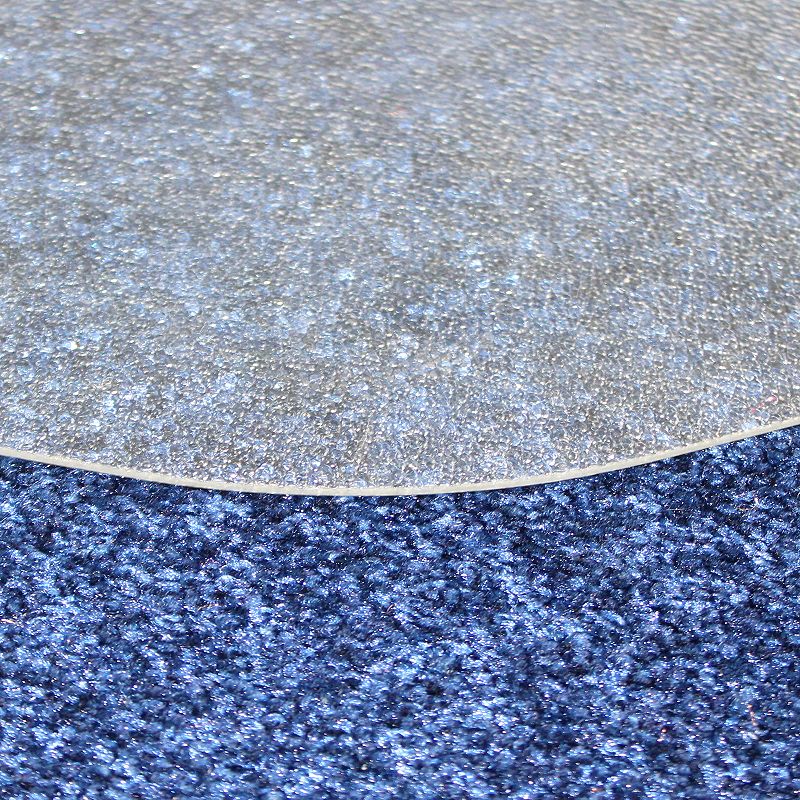 Floortex Ultimate Polycarbonate 9-Sided Chair Mat for Carpets up to 1/2 Pile - 38 x 39