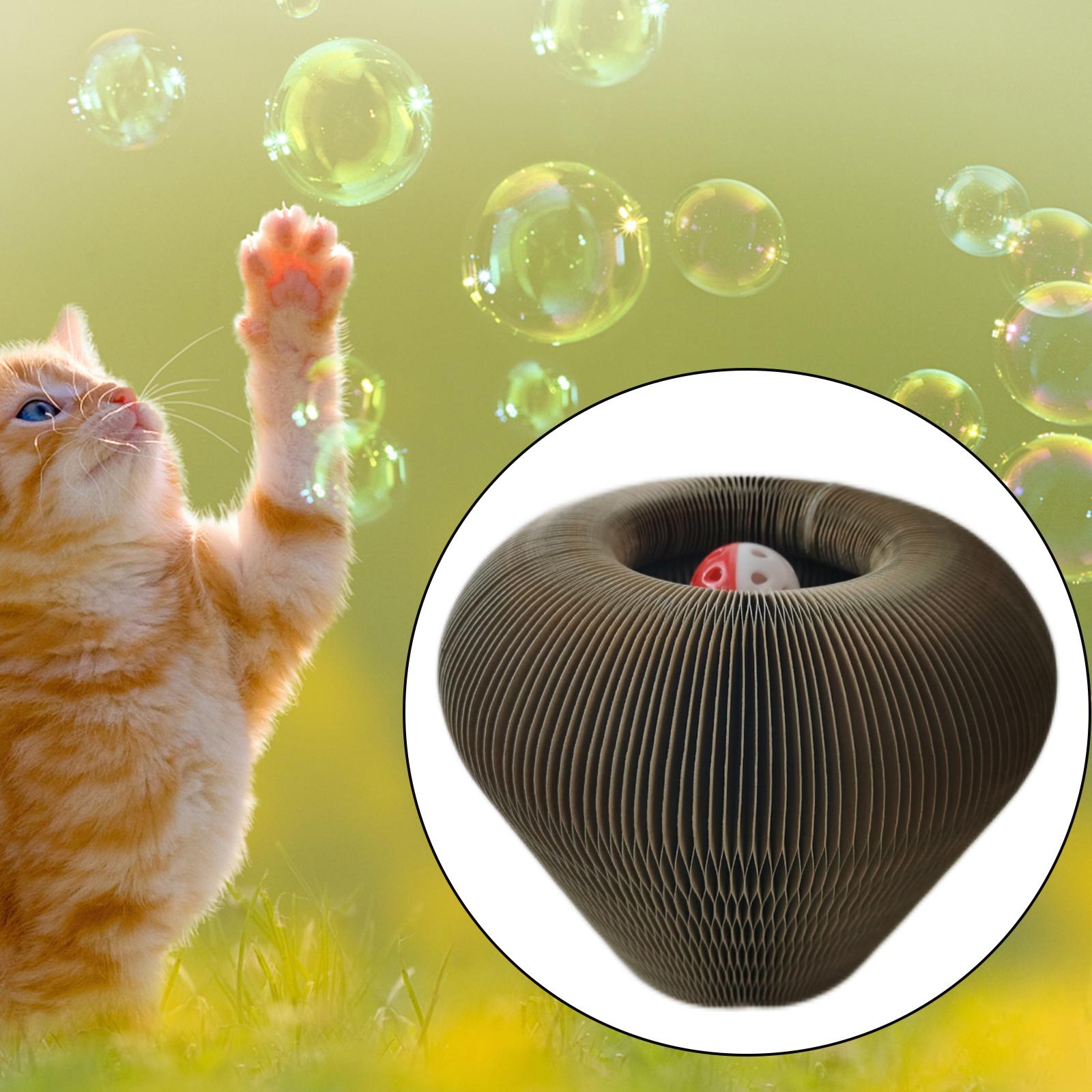 Cat Scratcher Cardboard Ball Track Scratching Pad Funny Toy for Protecting Furniture Entertainment Grinding Claws s Floor