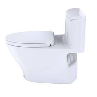 TOTO Nexus 1-Piece 1.28 GPF Single Flush Elongated ADA Comfort Height Toilet with CEFIONTECT in Cotton White MS642124CEFG#01