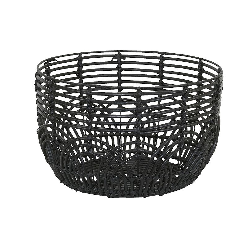 Household Essentials Round Resin Scallop Basket