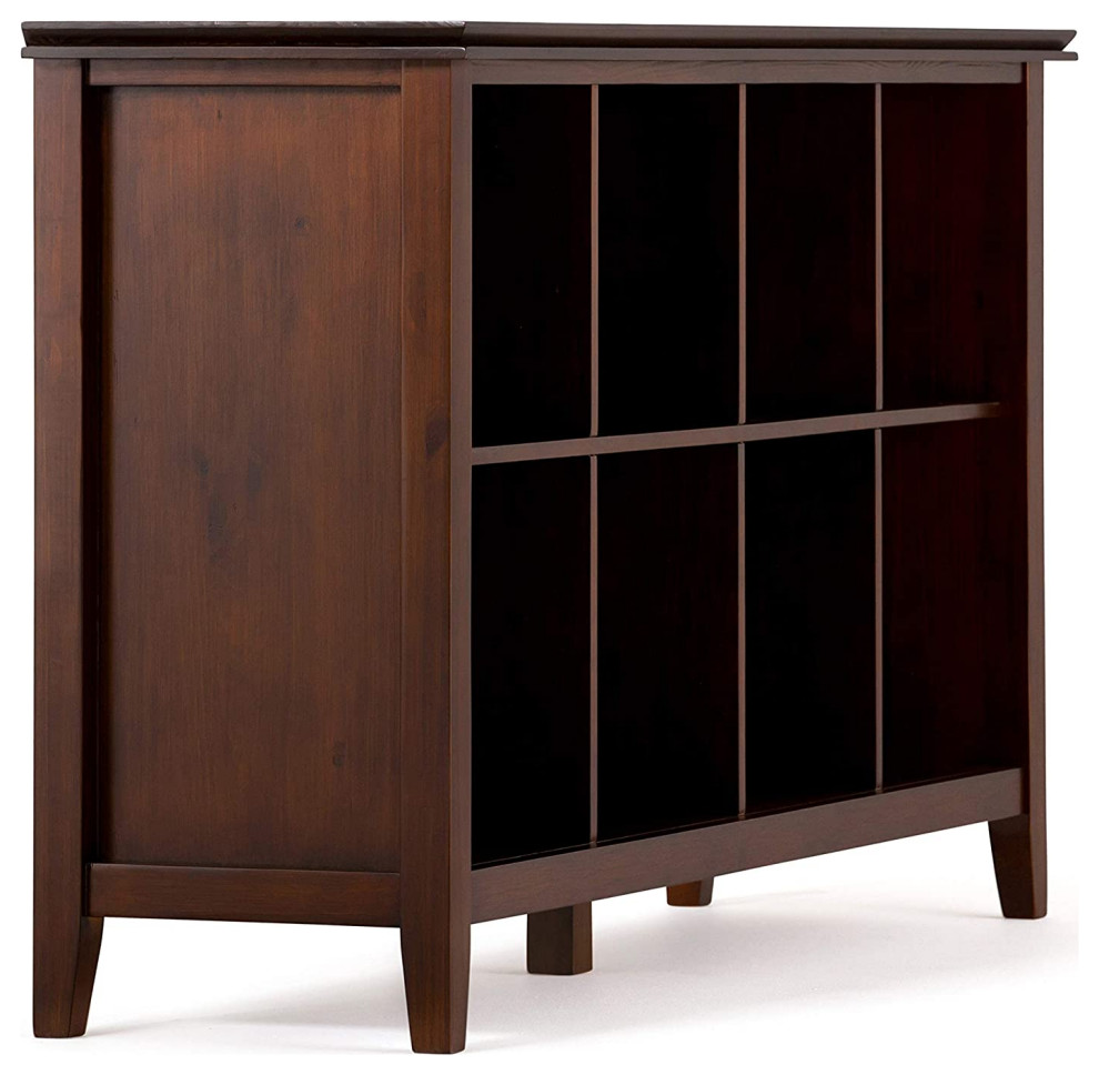 Unique Large Bookcase  8 Open Compartments for Extra Storage  Russet Brown   Transitional   Bookcases   by Decor Love  Houzz