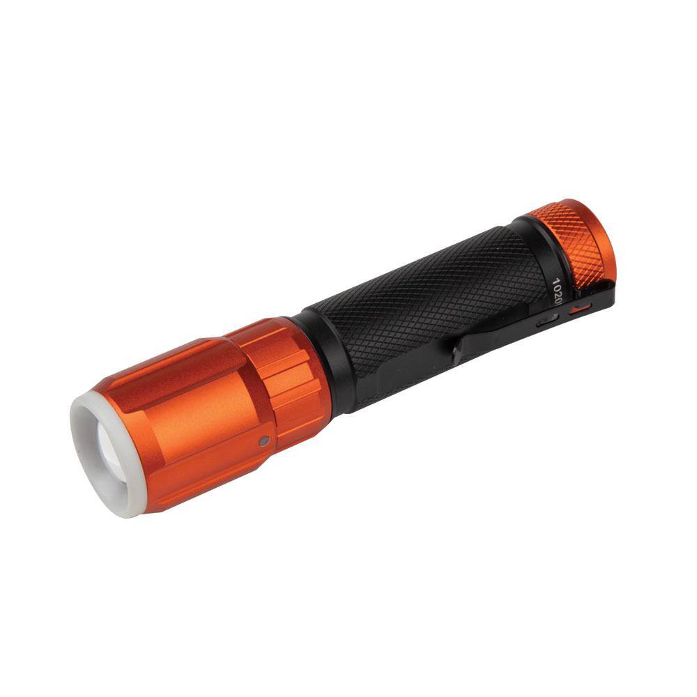 Klein Tools Rechargeable LED Flashlight with Worklight 500 Lumens 5 Modes 56412