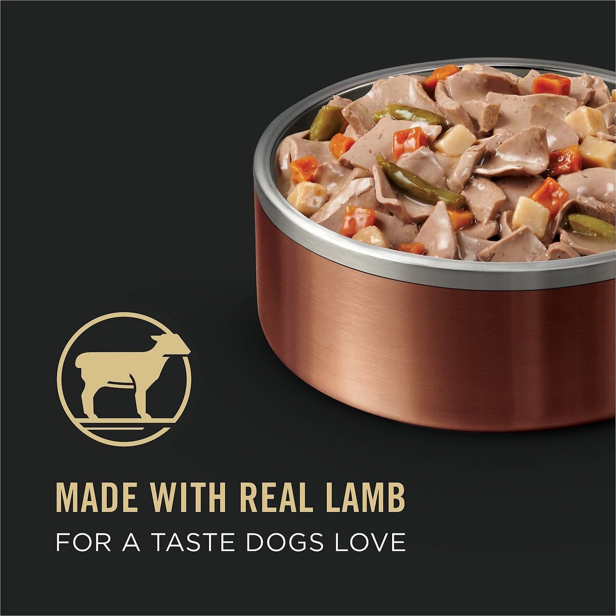 Purina Pro Plan Savor Adult Lamb and Vegetables Entree Slices in Gravy Canned Dog Food