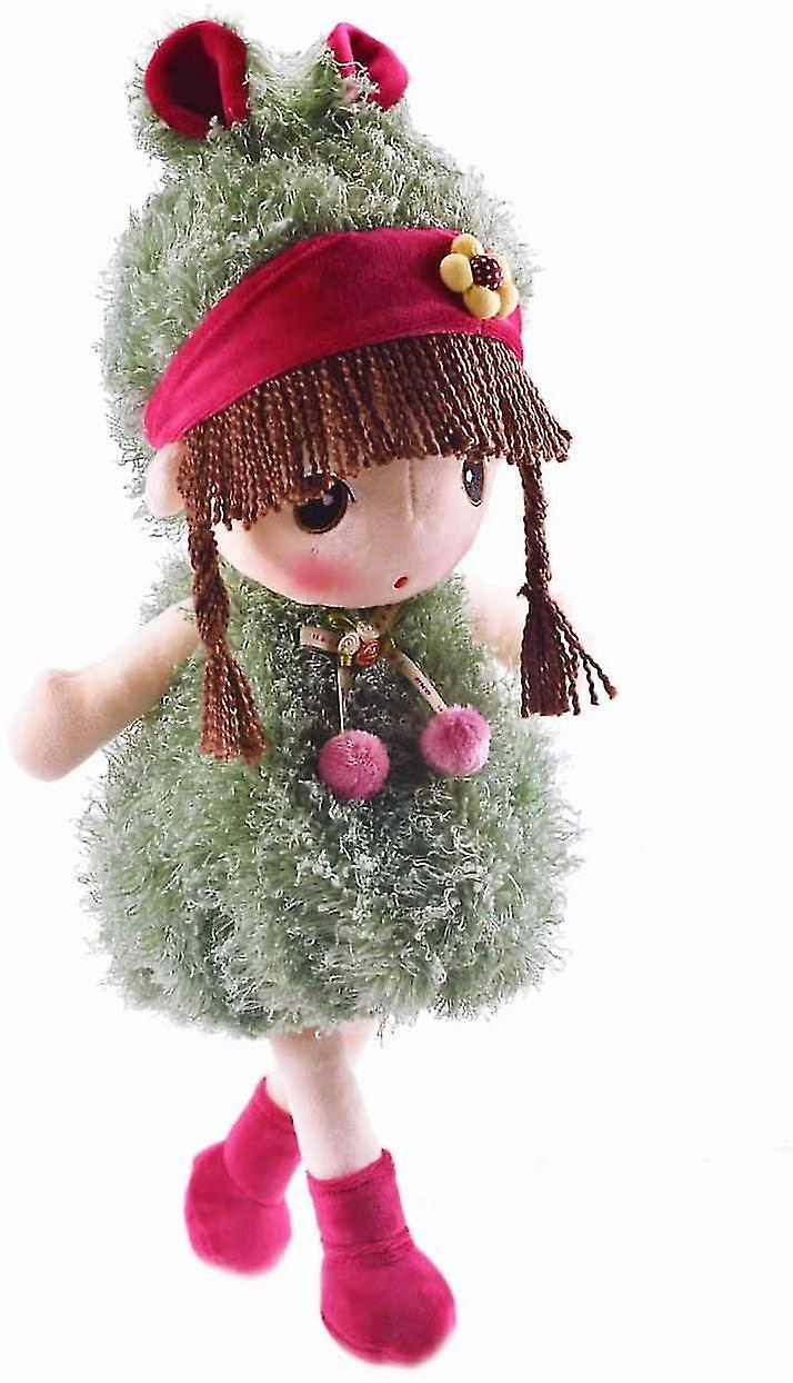 Kawaii 15.7 Inch Stuffed Plush Girl Toy Doll . Good Gift For Kids Baby Lover.(green)