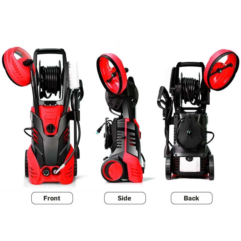 3000PSI Electric Pressure Washer, 2000W 2.0 GPM Portable Electric Power Washer with 5 Nozzles