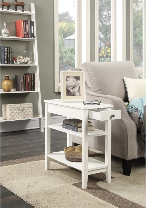 Convenience Concepts American Heritage 3 Tier End Table in Espresso Wood Finish   Transitional   Side Tables And End Tables   by Homesquare  Houzz