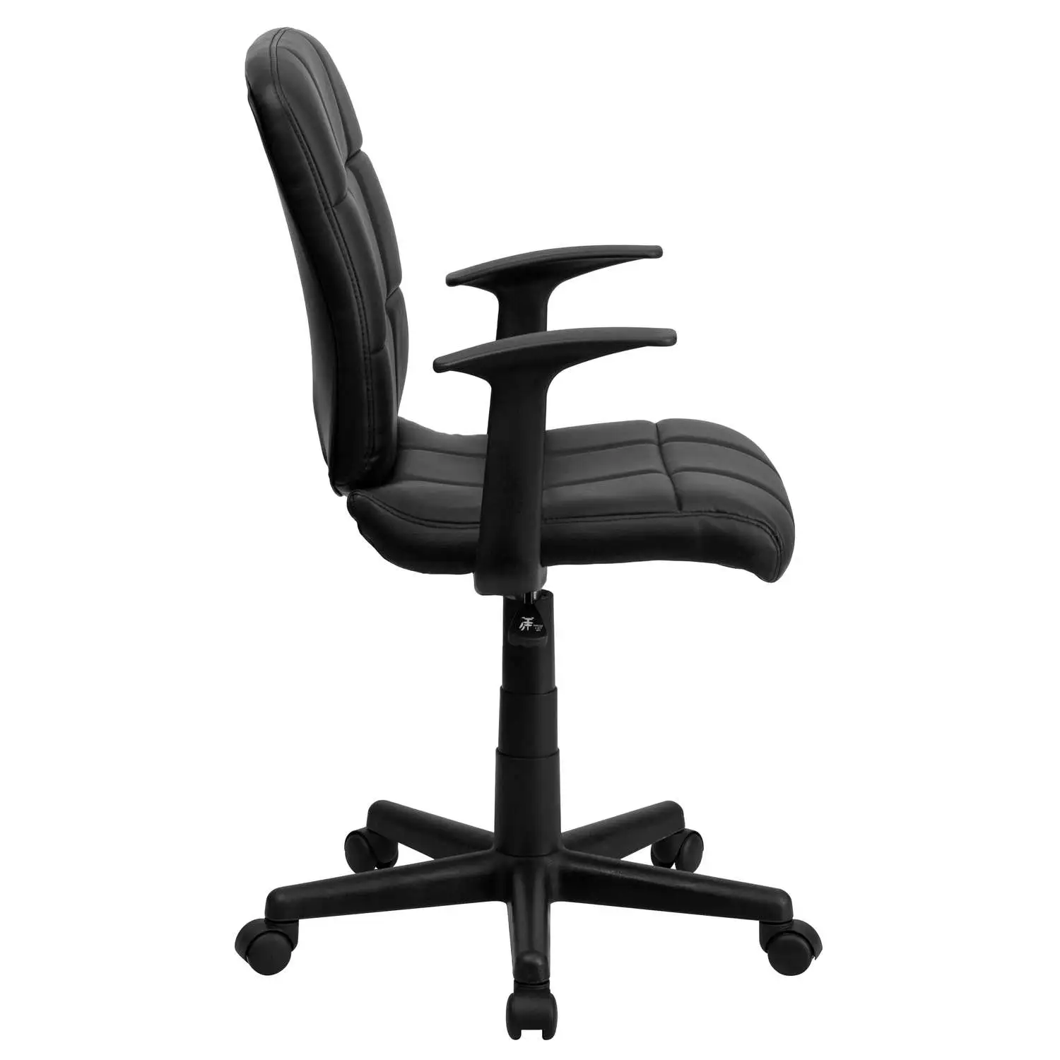 Black Vinyl Office Chair